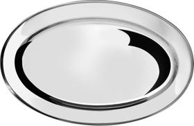 Travessa Inox Oval 30cm Bandeja Porções Bares Restaurantes