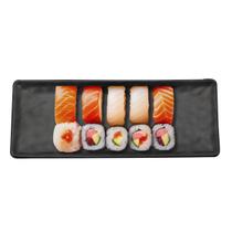 Travessa Japonesa Sushi Melanina 28cm Sakura Restaurante Culinária Oriental Premium - Tuut