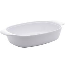 Travessa Lyor Melamina Branca 31,5cm Prato Milão Forma Média com Alças Travessa Lyor Melamina Branca 31,5cm Prato Milão Forma Média com Alças