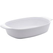 Travessa Lyor Melamina Branca 31,5cm Prato Milão Forma Média com Alças