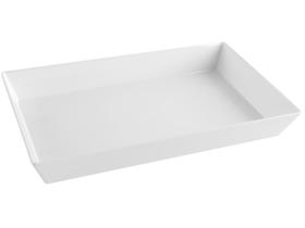 Travessa Melamina Servir Restaurante Retangular 53x32,5x7cm Branca Haus Concept