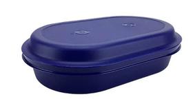 Travessa Oval Actualité 2 litros Azul Noite Tupperware
