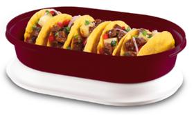 Travessa Oval Actualité 2 litros Marsala Tupperware