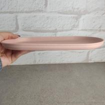 Travessa Oval Bambu PP Lines Bege 21cm 220837 Lyor