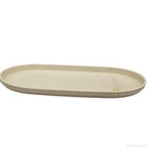 Travessa Oval Bambu PP Lines Bege 30,5cm 220838 Lyor Travessa Oval Bambu PP Lines Bege 30,5cm 220838 Lyor