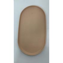 Travessa Oval Bambu PP Lines Cinza 30,5cm 220838 Lyor Travessa Oval Bambu PP Lines Cinza 30,5cm 220838 Lyor
