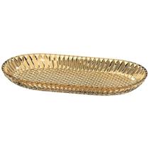 Travessa oval Belmont em vidro L22,8xP12,6xA2,3cm cor ambar - L Hermitage