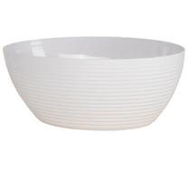 Travessa Oval Com Friso LE CHEF 33,5x23,5x12,5Cm Branca