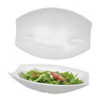 Travessa Oval Curvas Melamina Para Servir Alimentos Saladeira Fruteira 41cm x 27cm Bestfer Travessa Oval Curvas Melamina Para Servir Alimentos Saladeira Fruteira 41cm x 27cm Bestfer