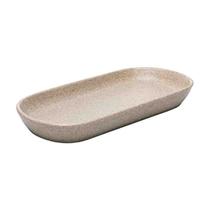 Travessa Oval de Cerâmica Kobe 27x12x3 cm Creme Wolff Travessa Oval de Cerâmica Kobe 27x12x3 cm Creme Wolff