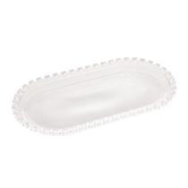 TRAVESSA OVAL DE CRISTAL DE CHUMBO CORACAO 25x13x2,5cm