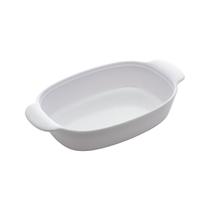 Travessa Oval De Melamina Branca 23cm Não Quebra Resistente