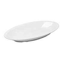 Travessa oval de Melamina branca de 45 x22 cm Travessa oval de Melamina branca de 45 x22 cm