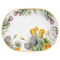 Travessa Oval em Cerâmica Easter Colors 34cm Alleanza Travessa Oval em Cerâmica Easter Colors 34cm Alleanza