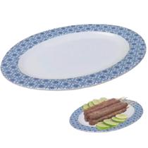 Travessa Oval em Melamina 25cm Estampa Buffet Restaurante