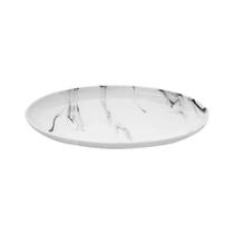 Travessa oval em porcelana Marble 30cm -Haüskraft