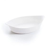 Travessa Oval em Vidro Branco Temperado 28cm Smart Cuisine Luminarc