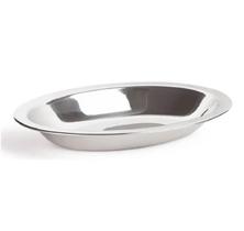 Travessa Oval Inox 20 Centímetros Funda