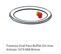 Travessa Oval Inox Arienzo 68x43cm - 1674/068 Brinox