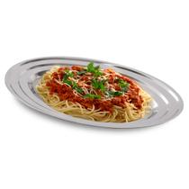 Travessa Oval Média 31cm De Aço Inox Rasa Para Servir Saladas Massas Arroz Batata Frita Sobremesas Bandeja Multiuso Para Cozinha Travessa Oval Média 31cm De Aço Inox Rasa Para Servir Saladas Massas Arroz Batata Frita Sobremesas Bandeja Multiuso Para Cozinha