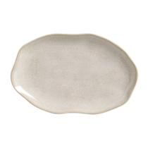 Travessa Oval Orgânica Latte de Stoneware 30x20cm - Porto Brasil
