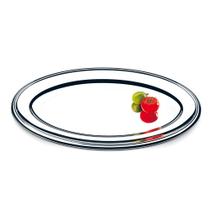 Travessa Oval Para Buffet Brinox Arienzo Ø 68 x 43 cm Aço Inox