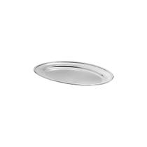 Travessa Oval Rasa Aço Inox 20cm