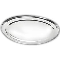 Travessa Oval Rasa Aço Inox 30cm Para Servir Alimentos Porções Cozinha Restaurante - Ke Home Travessa Oval Rasa Aço Inox 30cm Para Servir Alimentos Porções Cozinha Restaurante - Ke Home