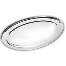 Travessa Oval Rasa Aço Inox 35cm Para Servir Alimentos Porções Cozinha Restaurante - Ke Home Travessa Oval Rasa Aço Inox 35cm Para Servir Alimentos Porções Cozinha Restaurante - Ke Home