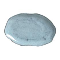 Travessa Oval Rasa Média Bio Breeze 30x20cm Azul Porto Brasil Travessa Oval Rasa Média Bio Breeze 30x20cm Azul Porto Brasil