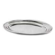 Travessa Oval Rasa Tradicional de Aço Inox 30 Cm Gourmet Mix