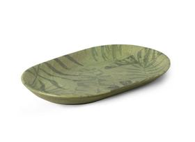Travessa Palm Tree Olive 34 cm em Cerâmica Alleanza