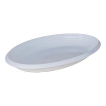 Travessa Para Alimentos Formato Oval Modelo Le Chef Branco 37x21x4cm