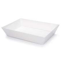 Travessa para Buffet Retangular Haus Melamina Branca 2 Litros 35x25x7 cm Travessa para Buffet Retangular Haus Melamina Branca 2 Litros 35x25x7 cm