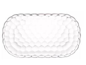 Travessa Petisqueira De Cristal Bubble 21x12x2 cm Lyor