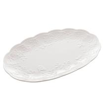 Travessa Prato de Porcelana New Bone Butterfly Flower Borboletas e Flores Lyor 31x21cm Travessa Prato de Porcelana New Bone Butterfly Flower Borboletas e Flores Lyor 31x21cm