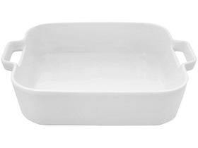 Travessa quadrada de porcelana 24 cm - Hauskraft - Etilux