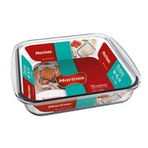 Travessa Quadrada de Vidro 1,1 Litros Marinex