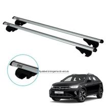Travessa Rack de Teto Volkswagen Nivus Kiussi Belluno 120cm 70kg Prata Travessa Rack de Teto Volkswagen Nivus Kiussi Belluno 120cm 70kg Prata