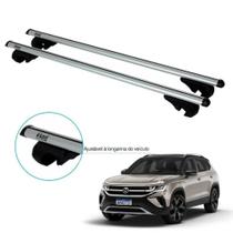 Travessa Rack de Teto Volkswagen Taos Kiussi Belluno 130cm 70kg Prata Travessa Rack de Teto Volkswagen Taos Kiussi Belluno 130cm 70kg Prata
