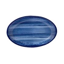 Travessa Rasa 21cm Porcelana Schmidt - Dec. Esfera Azul 2413