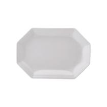 Travessa Rasa Oitavada Oval 28cm Porcelana Schmidt - Mod. Prisma 077 Travessa Rasa Oitavada Oval 28cm Porcelana Schmidt - Mod. Prisma 077