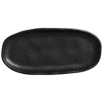 Travessa Rasa Oval 16,5x8cm Orgânico Preto Matte Comida Japo Travessa Rasa Oval 16,5x8cm Orgânico Preto Matte Comida Japo