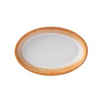 Travessa Rasa Oval 17cm Porcelana Schmidt - Dec. Esfera Mostarda 2417 Travessa Rasa Oval 17cm Porcelana Schmidt - Dec. Esfera Mostarda 2417