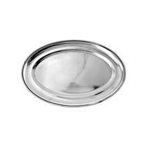 Travessa Rasa Oval de Inox Pequena 21 cm Restaurante e Bares