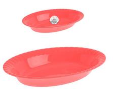 Travessa Red Oval de Melamina Havana Coral 30 cm Ø