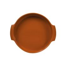 Travessa Redonda Em Porcelana Assar E Servir 25x5cm Germer Laranja Travessa Redonda Em Porcelana Assar E Servir 25x5cm Germer Laranja