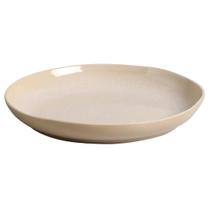 Travessa Redonda Orgânica Stoneware Latte Porto Brasil 36 cm