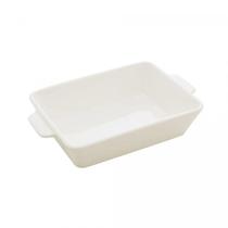 Travessa Refrataria Basic Porcelana 23,5x14,5x5cm C/ Alca Lyor Design- Branca Travessa Refrataria Basic Porcelana 23,5x14,5x5cm C/ Alca Lyor Design- Branca