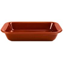 Travessa Refratária Cerâmica Retangular 1850ml Assadeira para Servir Multiuso Forno e Micro-ondas